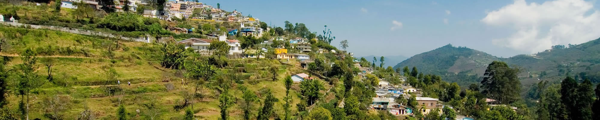 Resorts nestled amidst mountain surroundings